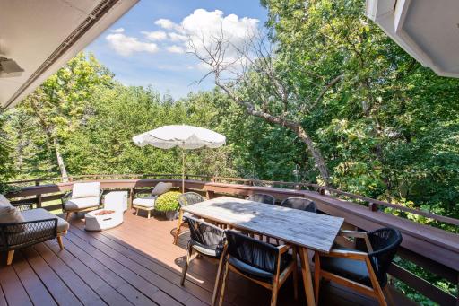 BBQ ready deck for the warm Minnesota summers