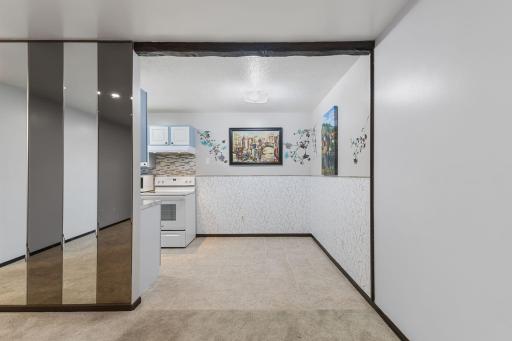 The informal dining area, open to the kitchen, is perfect for everyday meals.