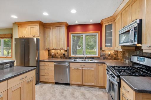 Abundant counter space and cabinets!