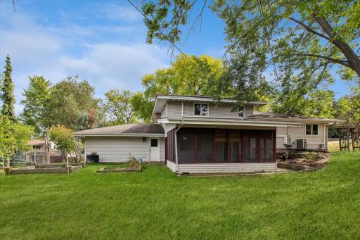 This home features a large screened in porch.