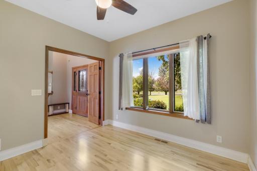 Light-filled flex space with stunning window views.