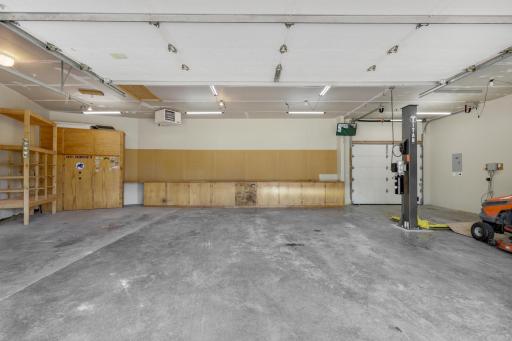 Stay warm and organized with a heated 4-car garage.