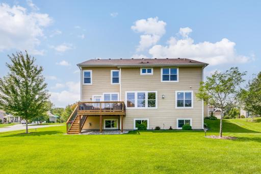 Rear yard space. Home is as handsome from the back as it is from the front - wait to see the interior!
