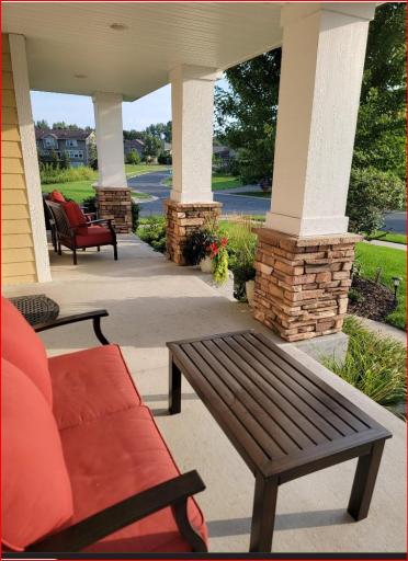 Enjoy your morning coffee as you watch the neighborhood come to life.