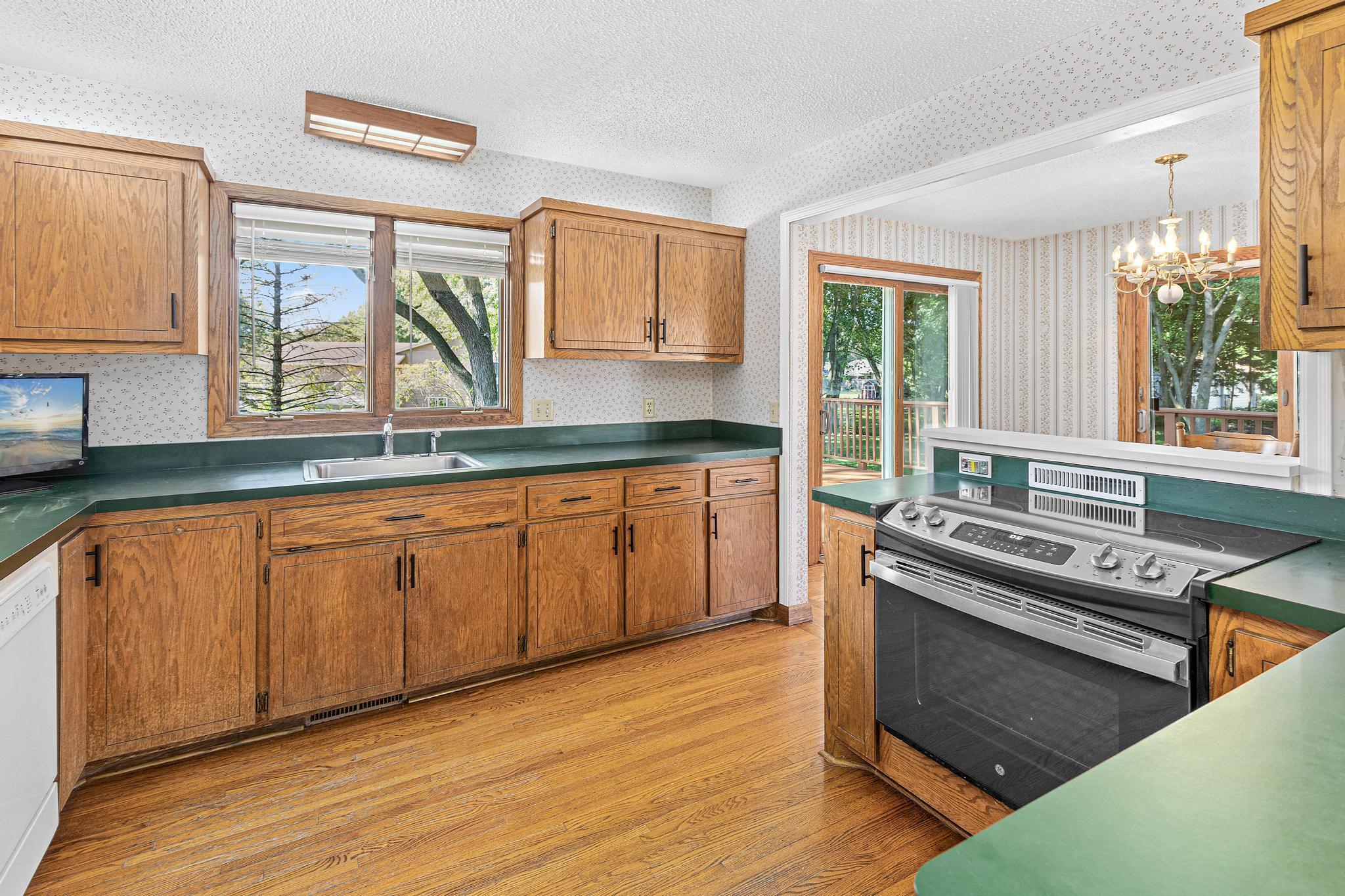 Kitchen Sink Overlooking Back Yard