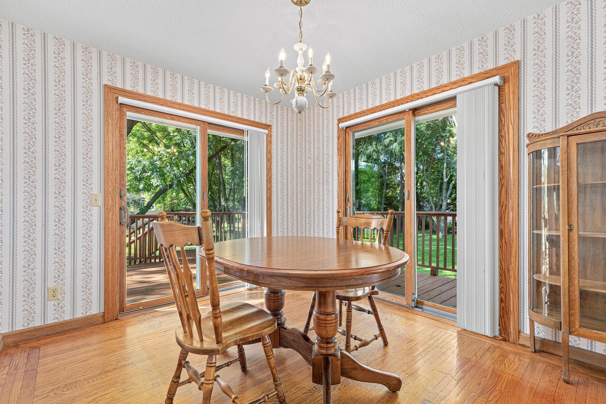 Formal Dining with Dual Andersen Sliding Doors