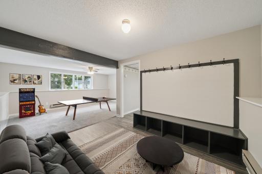 Finished lower level great for entertaining