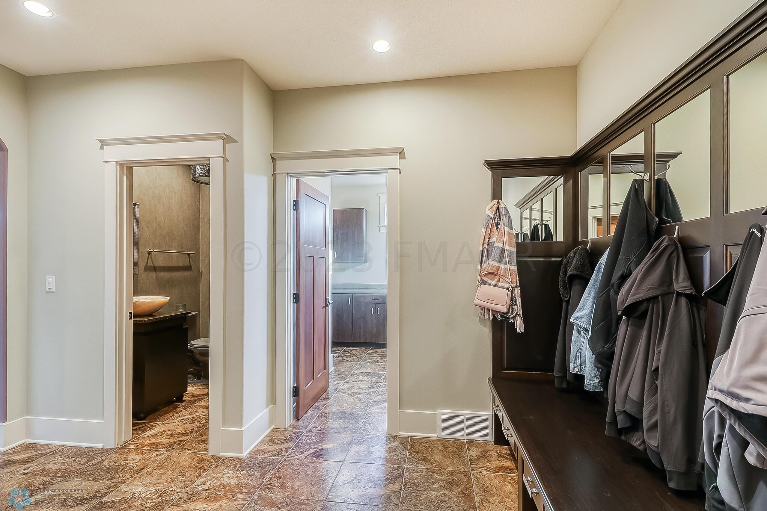Mudroom from garage