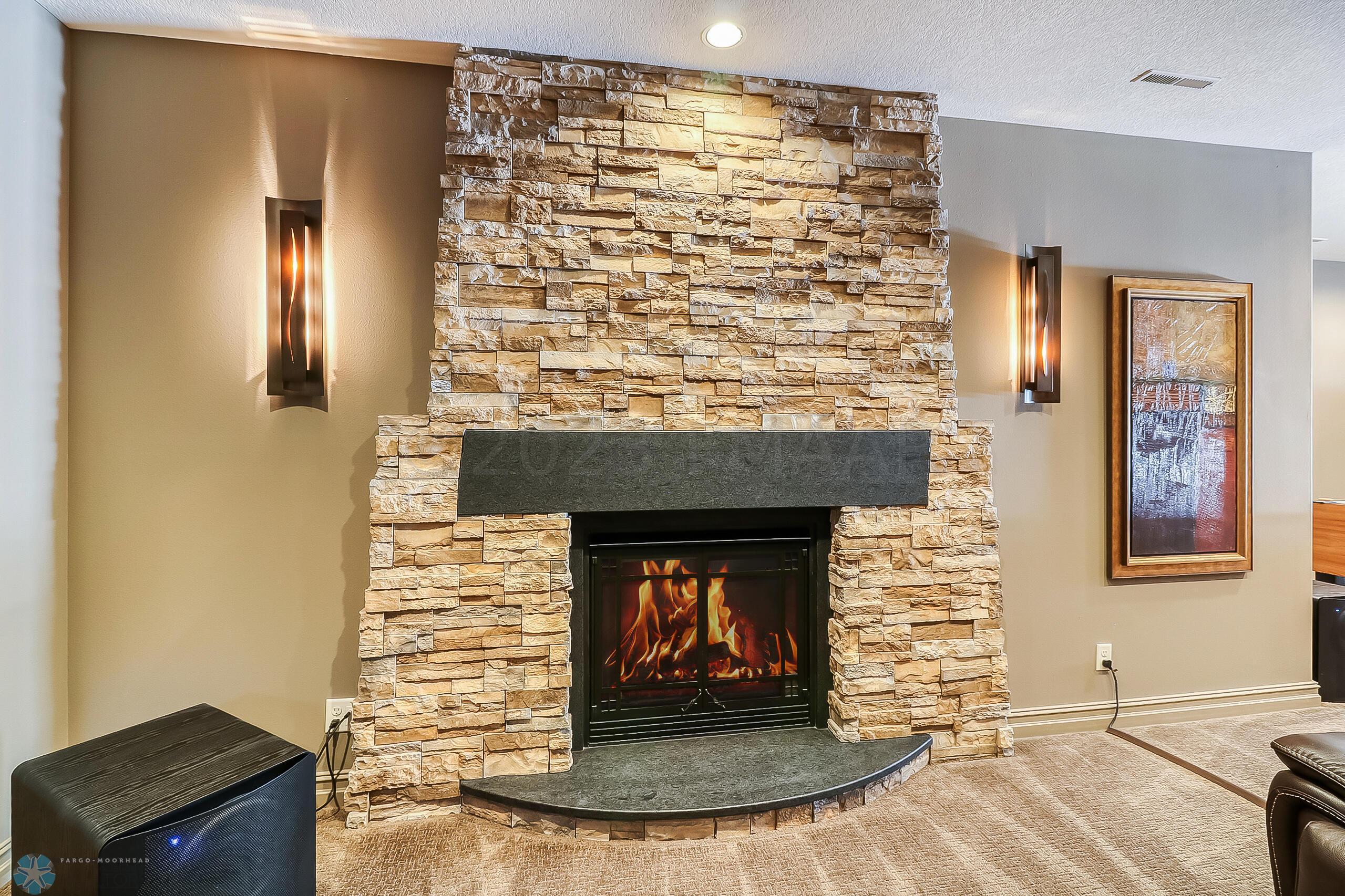 Basement Fireplace