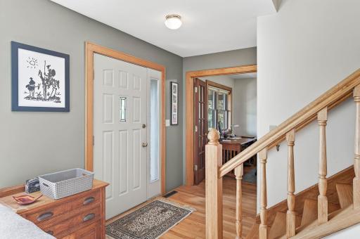 Front entrance with office to the left upon enterening.