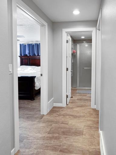 Upstairs you'll find 2 bedrooms and a large bathroom!