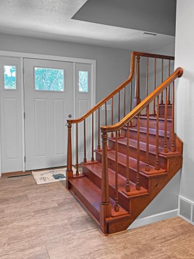 Front Entrance from the inside - and leads upstairs