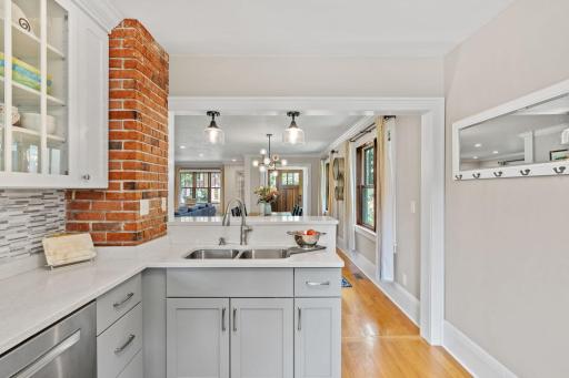 Open kitchen to the Dining room and entertaining space