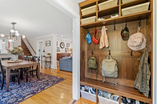 View from the front door to the main living spaces
