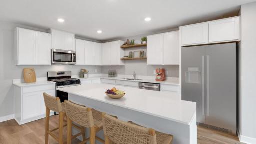 Welcome Home to The Harlow! Photo of model home, colors may vary.