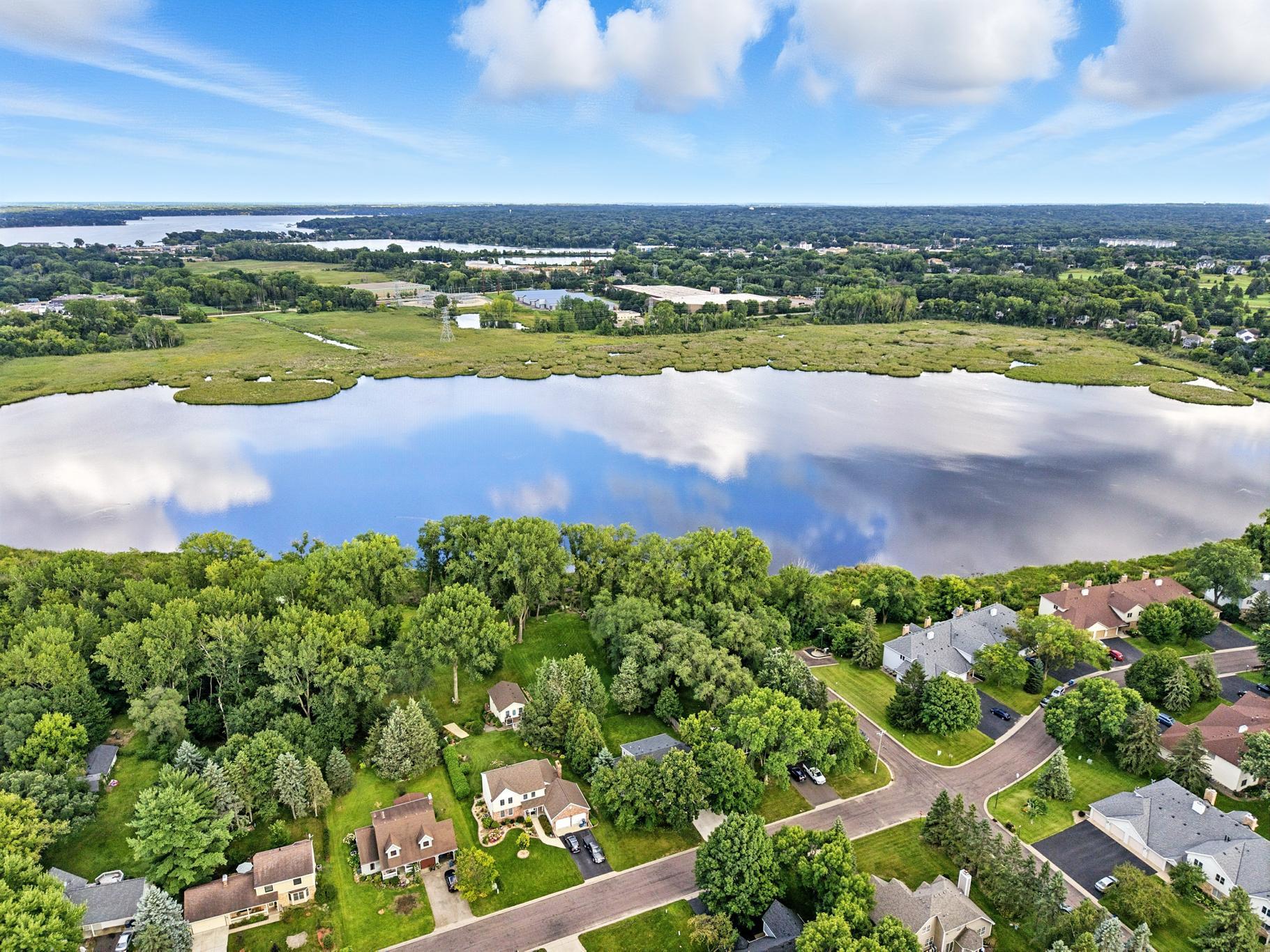 Aerial view of the area