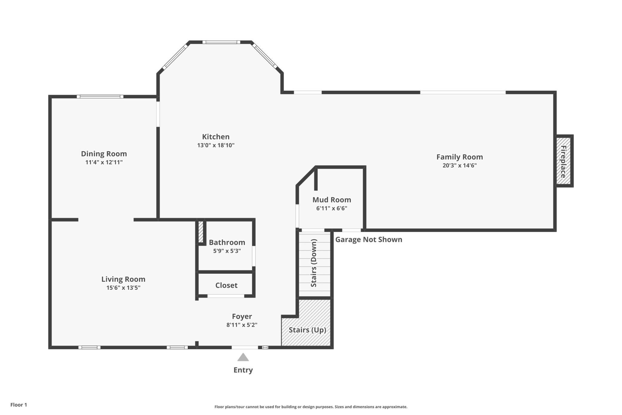 Main level floor plan