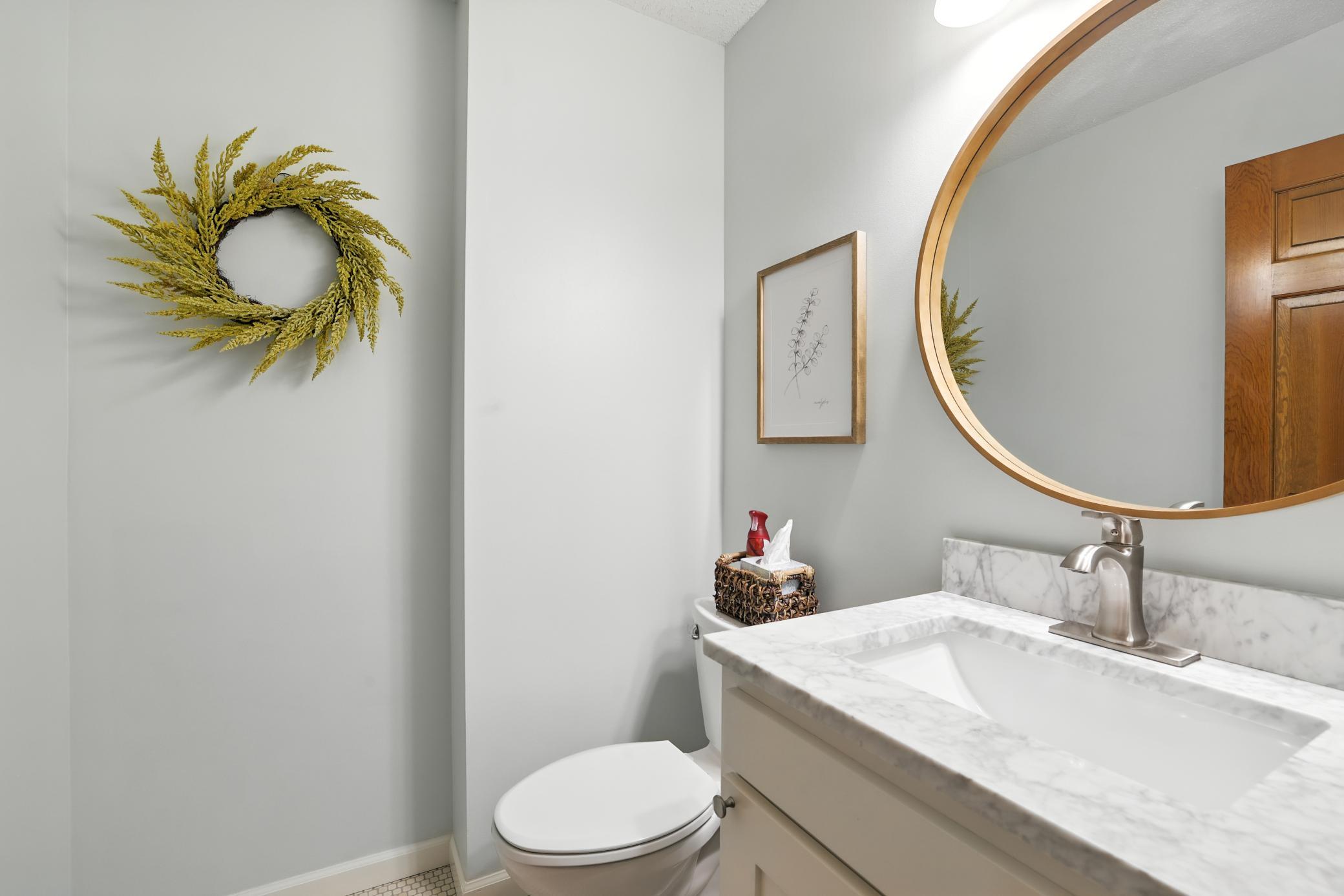 Main floor half bath