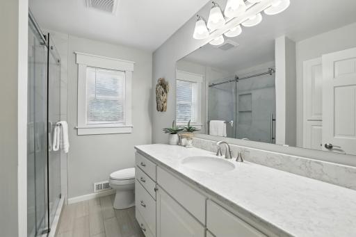 Primary bathroom also features in-floor heat!