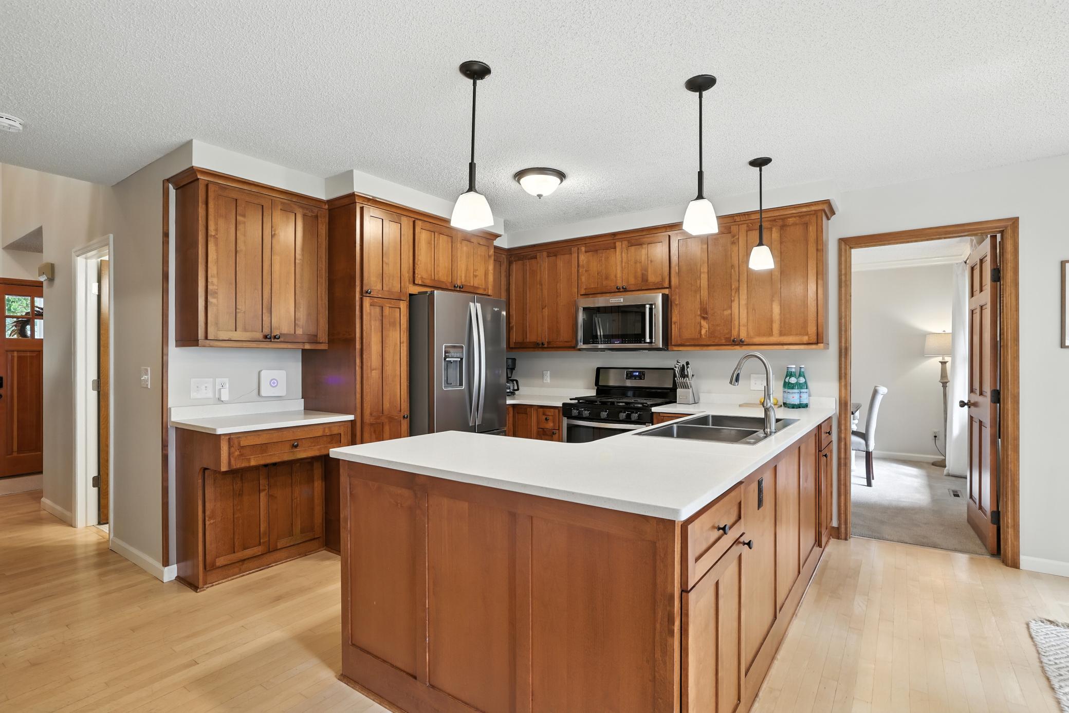 Gorgeous kitchen with all new stainless steel appliances