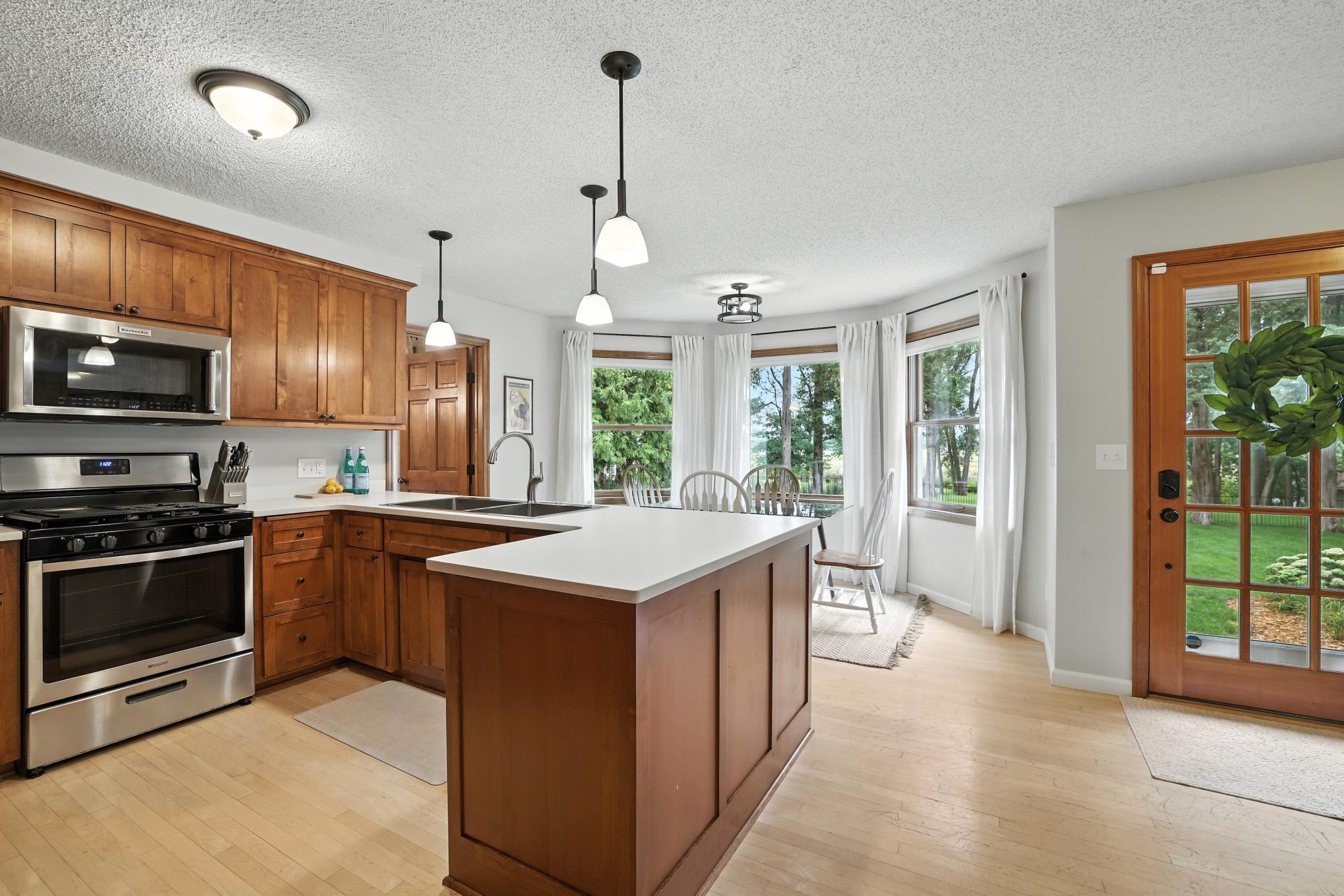 Gorgeous kitchen with all new stainless steel appliances