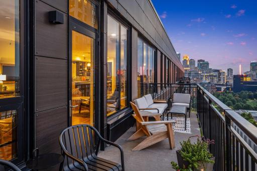Top floor, corner unit, with views galore!