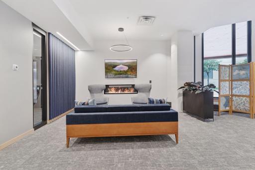 Newly remodeled space for meetings and lounging.