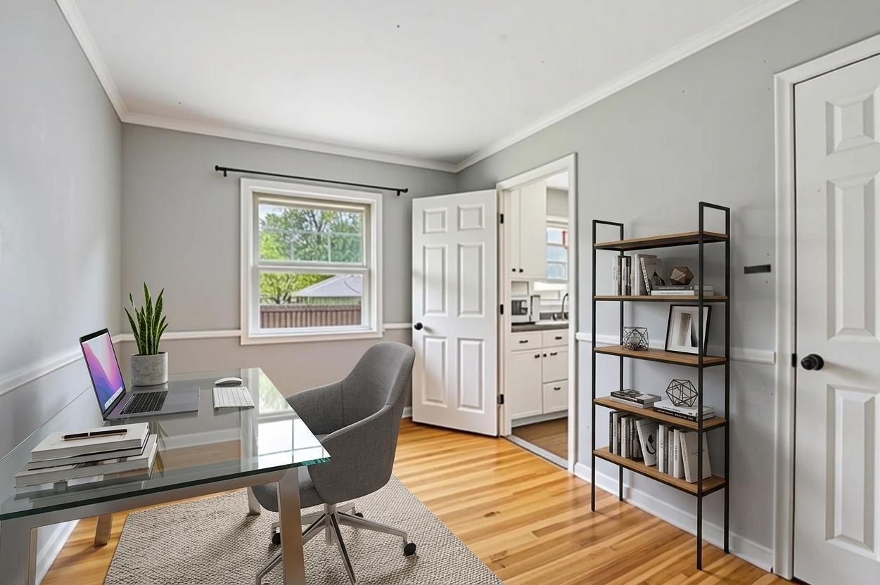 office/bedroom virtually staged