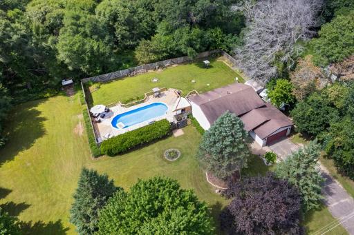 Large 3/4 acre lot that offers a lot of privacy.