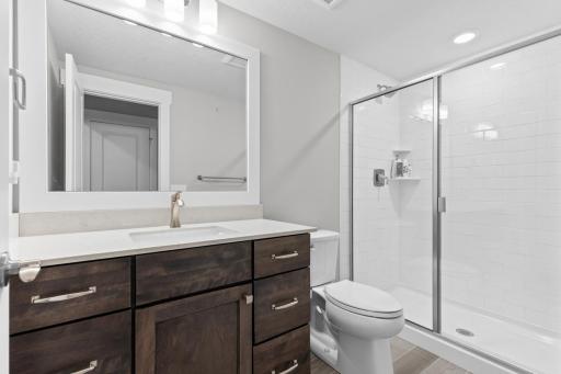 Additional bedroom and bathroom for guests or extended family
