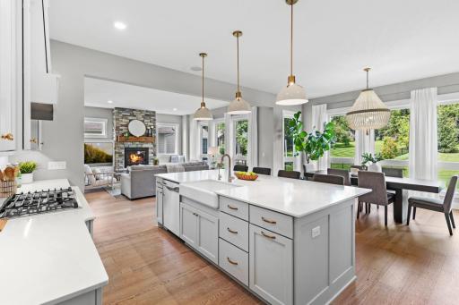 Expansive open-concept layout designed for everyday living and entertaining