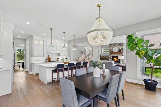 The openness of the main level creates seamless connectivity throughout the home