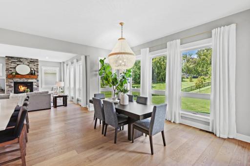 Flooded with natural light, the main level offers a bright and airy atmosphere