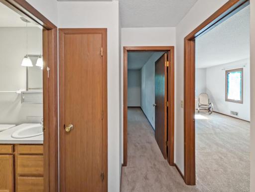 View of all upper level rooms from hallway