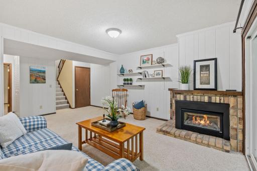 Cozy gas fireplace for those cold winter nights!