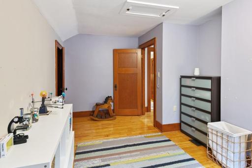 This is a versatile room that works well as a bedroom, playroom, or hobby space.