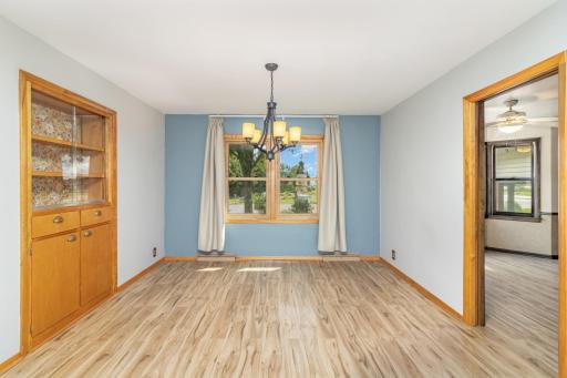 Easy access to the kitchen & the built-in creates extra storage!