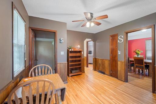 Gleaming and beautifully finished hardwood floors!