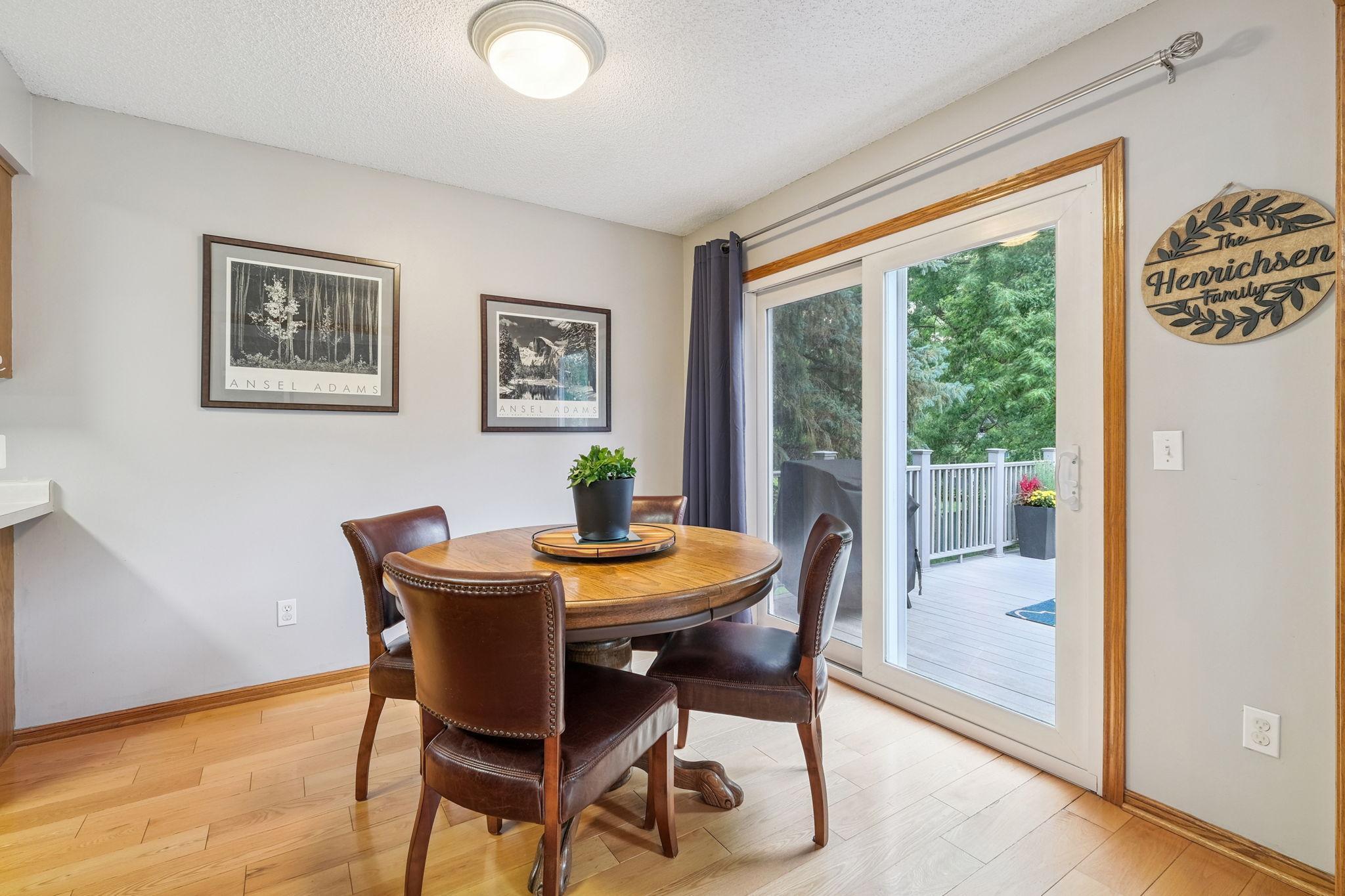 Dining room and Deck