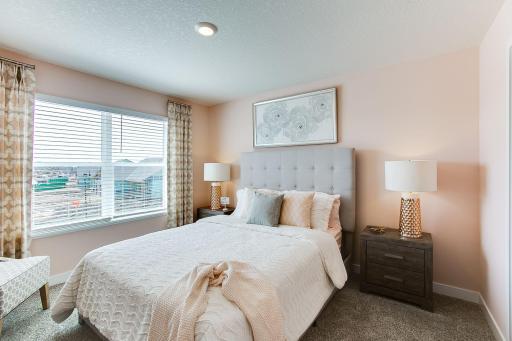 Secondary bedroom, 3 of 3. *Photos of a similar home. Colors and options will vary.