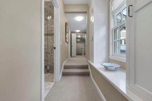 The entry to the primary bath is to the left