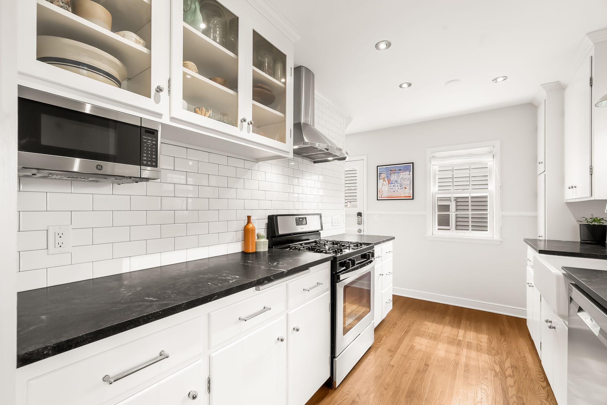 Alternate view of the kitchen.