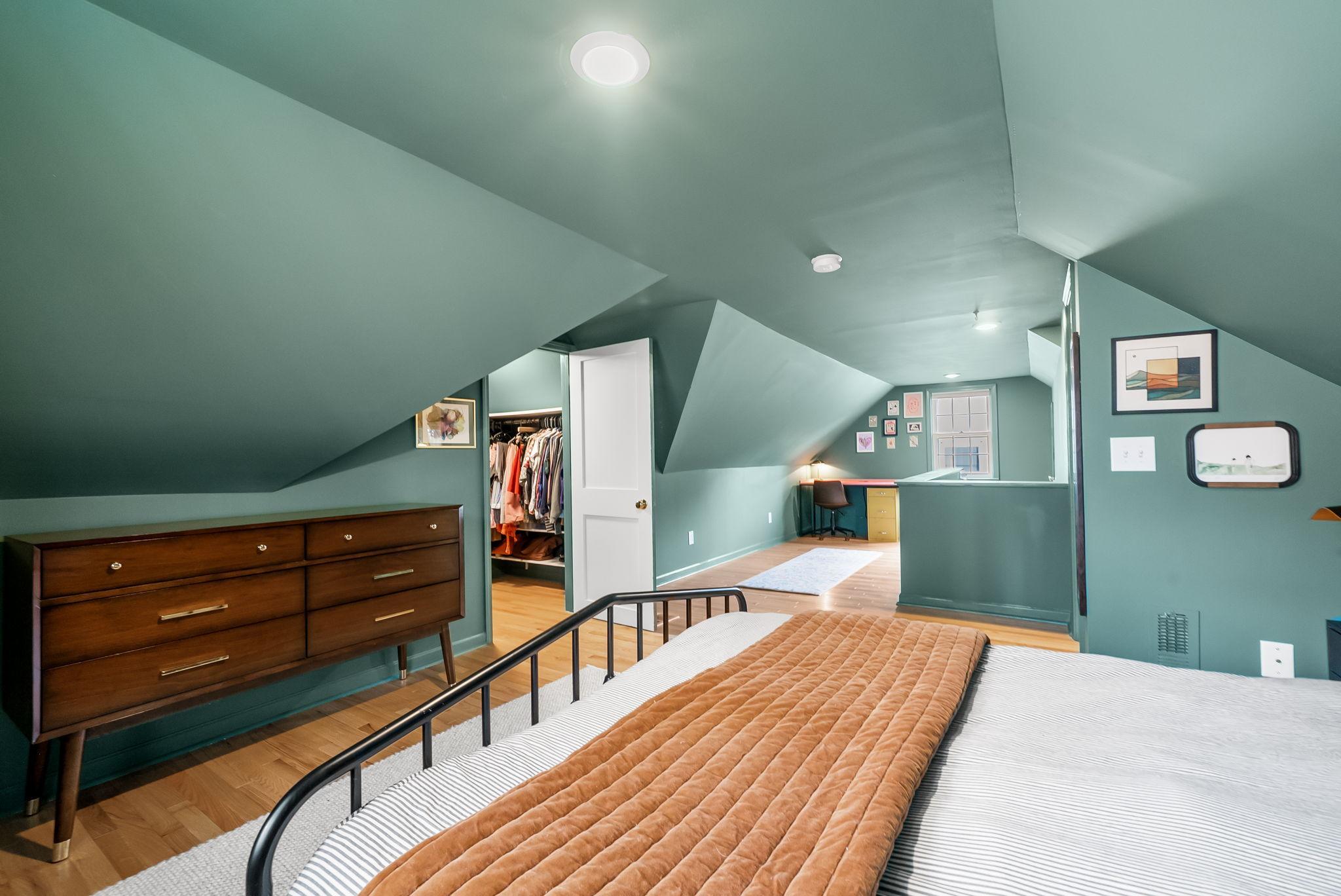 Hardwood floors were installed throughout the primary suite and the upper level staircase in 2023.