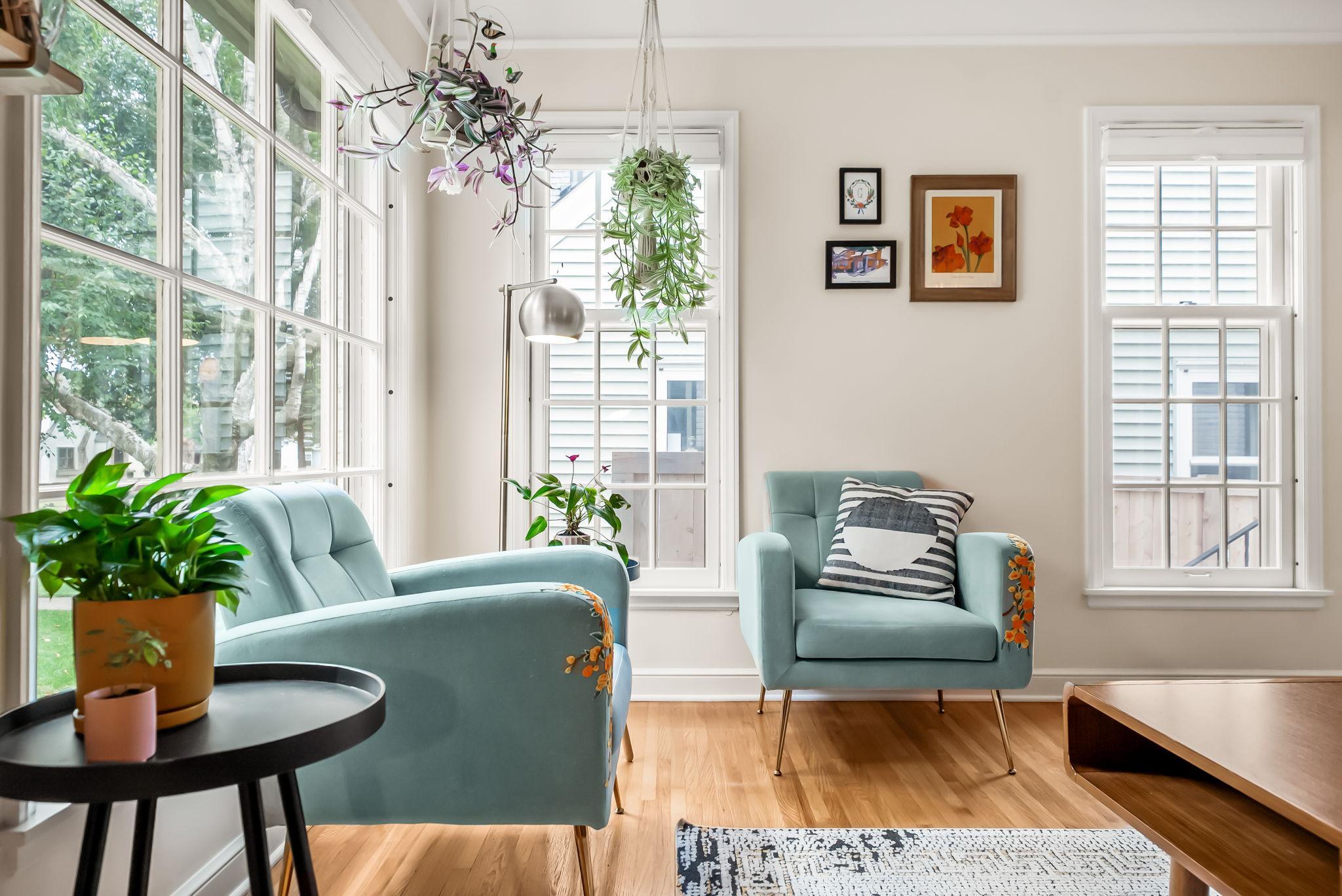 Alternate view of the main level living room.