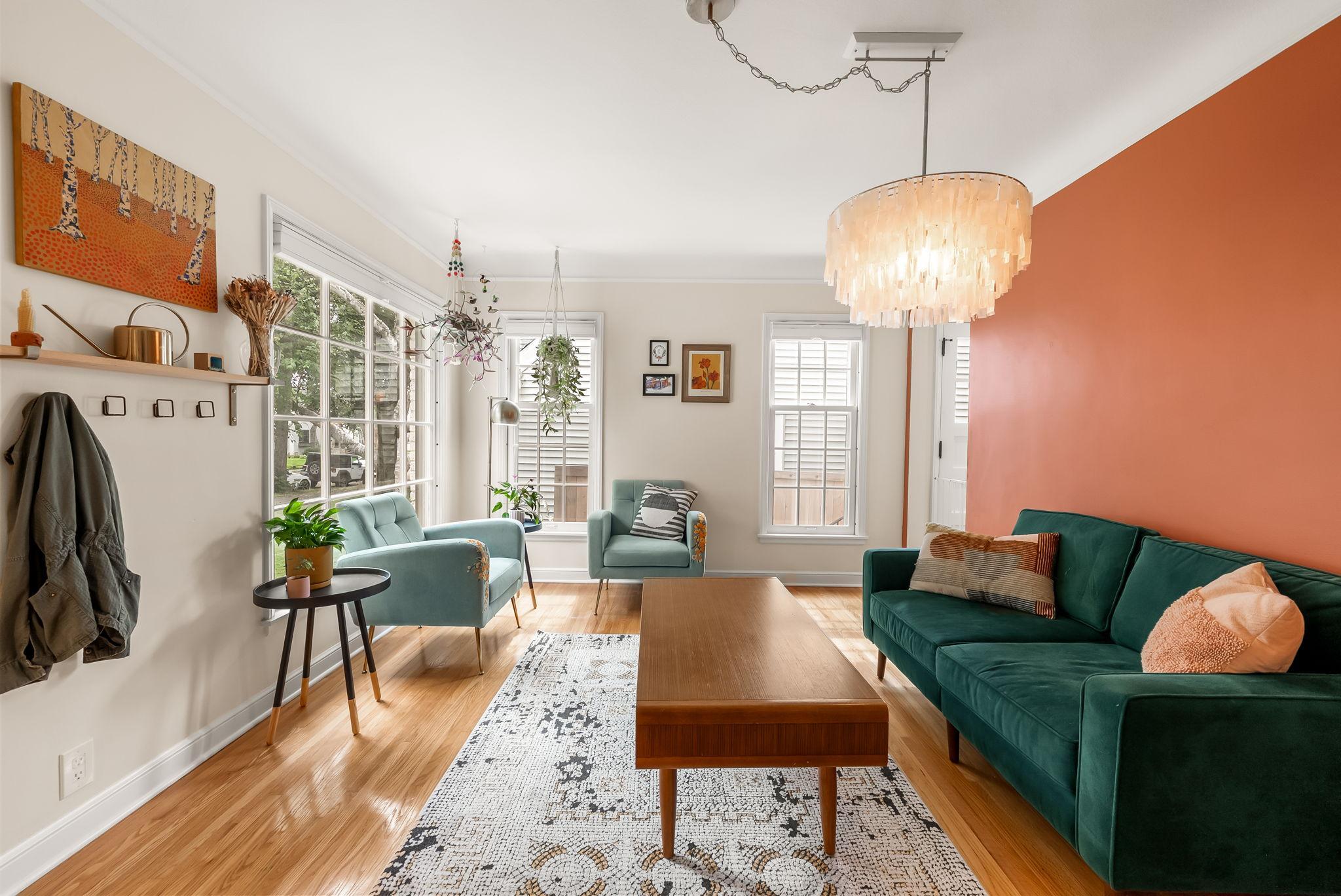 Alternate view of the main level living room.