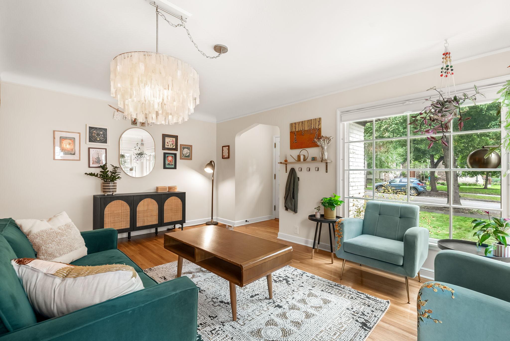 Alternate view of the main level living room.