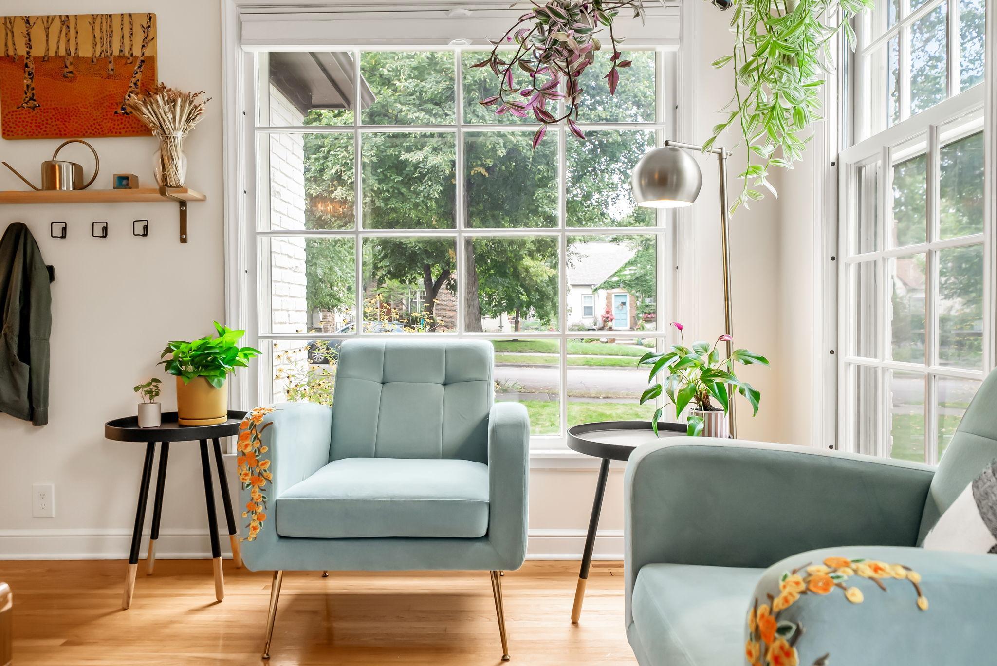 Alternate view of the main level living room.
