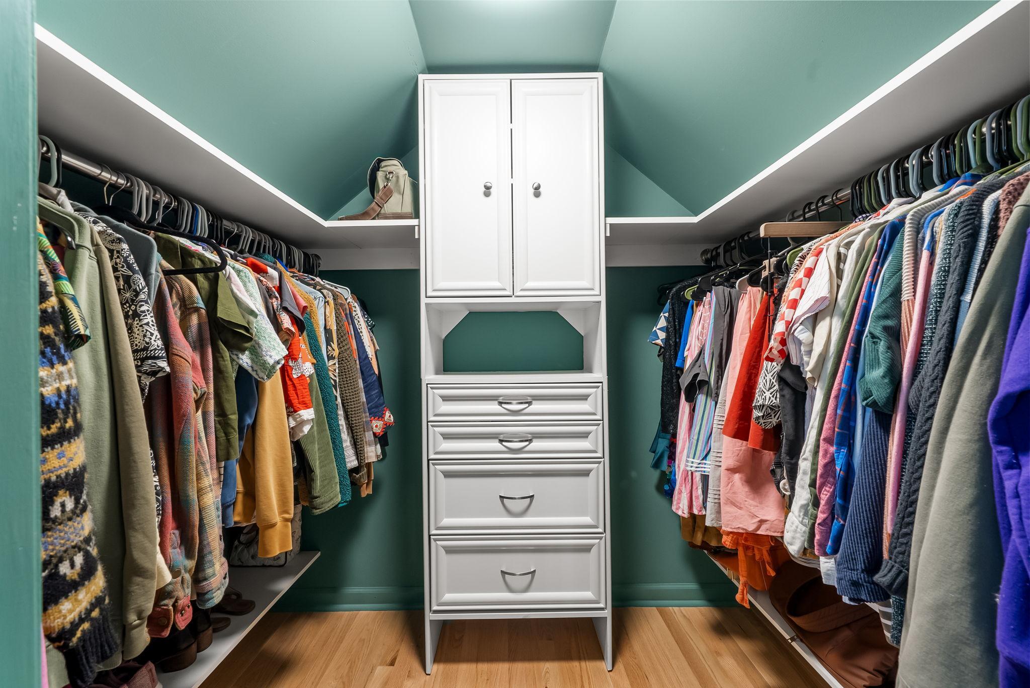 Walk-in closet.