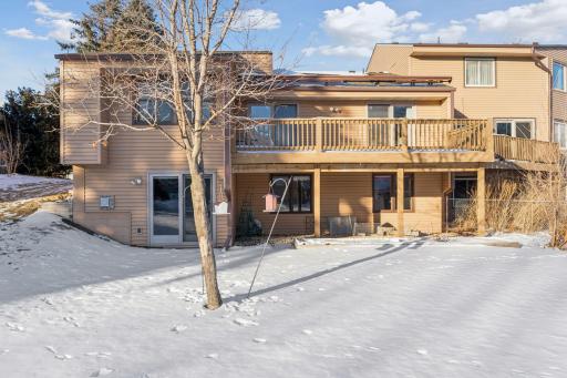 Retractable awning for your summer enjoyment over the deck