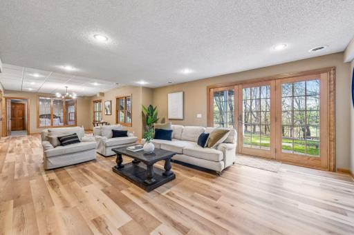 Walk-out lower level with access to the backyard